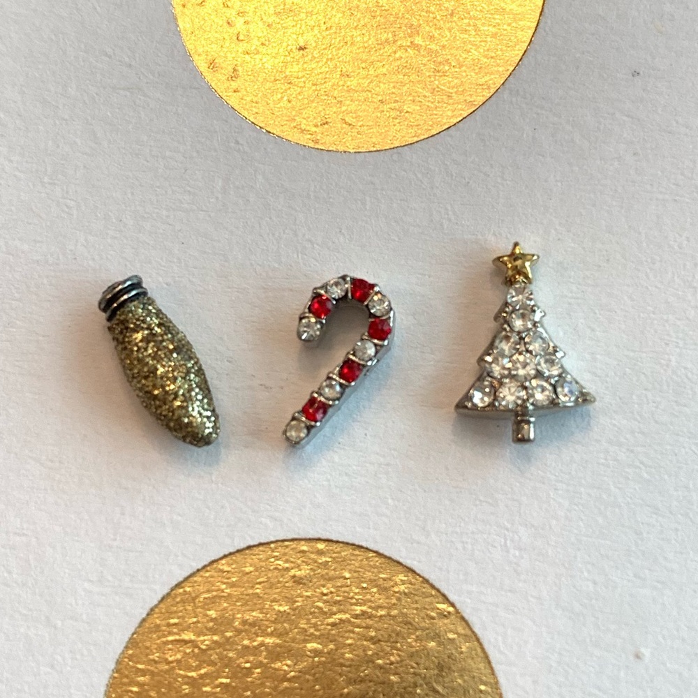 Origami Owl Christmas crystal charms
